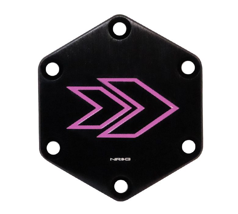 NRG Arrow engraved Horn Delete Button-PURPLE - STR-620PP